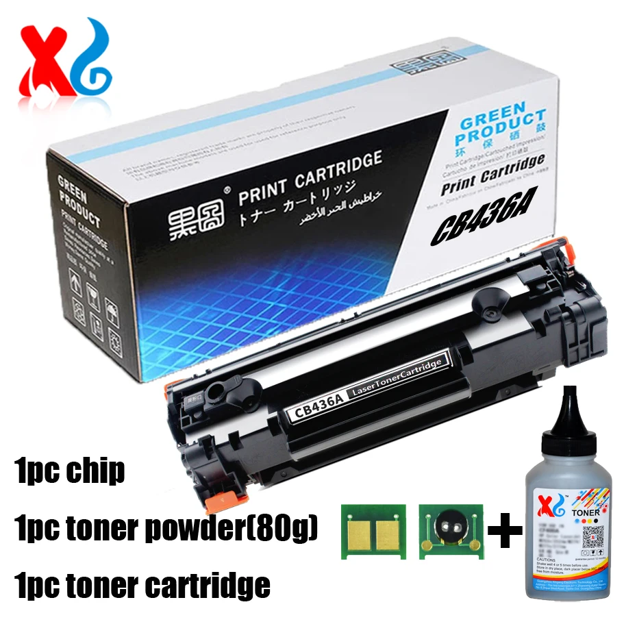 cartucho de toner compativel cb436a 36a 436a para hp laserjet p1505 p1505n m1120 m1120n m1522nf m1522n 2k com chip 01