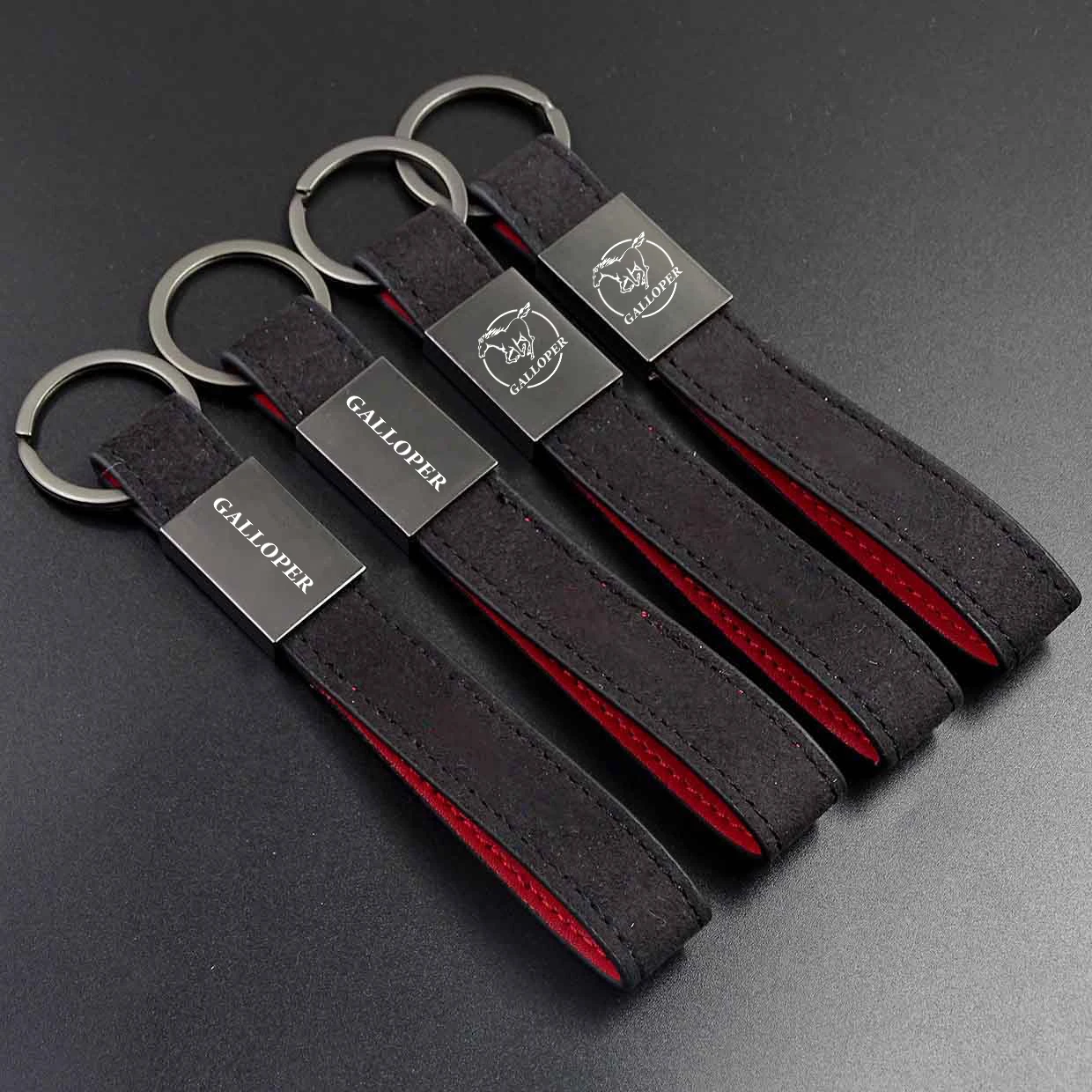 For Alcantara Leather Key Chain Italy Flag Car Embroidery Keyring For Hyundai Excel Galloper GDi Getz Grace Grandeur H-1 HB20