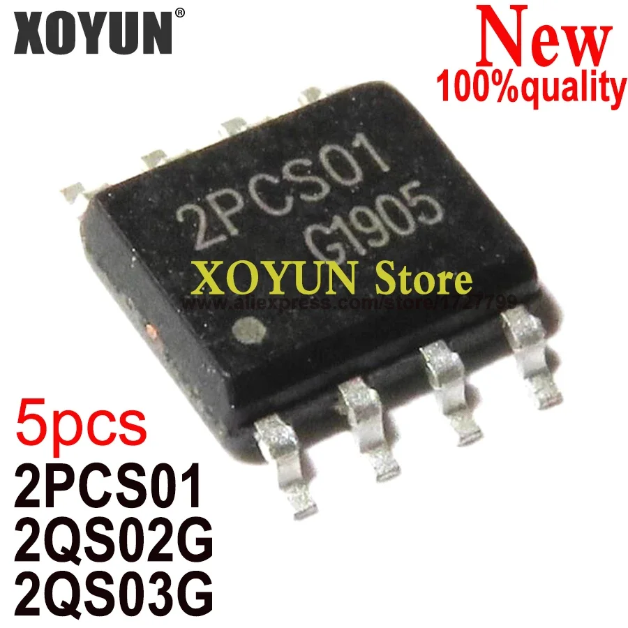 (5piece)100% New 2PCS01 2QS02G 2QS03G ICE2PCS01 ICE2QS02G  ICE2QS03G