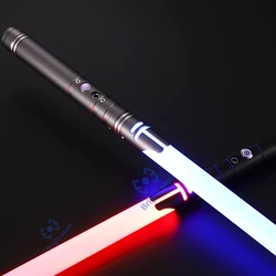 RGB Metal Lightsaber lazer kılıç oyuncaklar işık Saber 15 renk değişimi çocuklar Soundfonts kuvvet FX FOC Blaster oyuncaklar Jedi lazer kılıç hediye