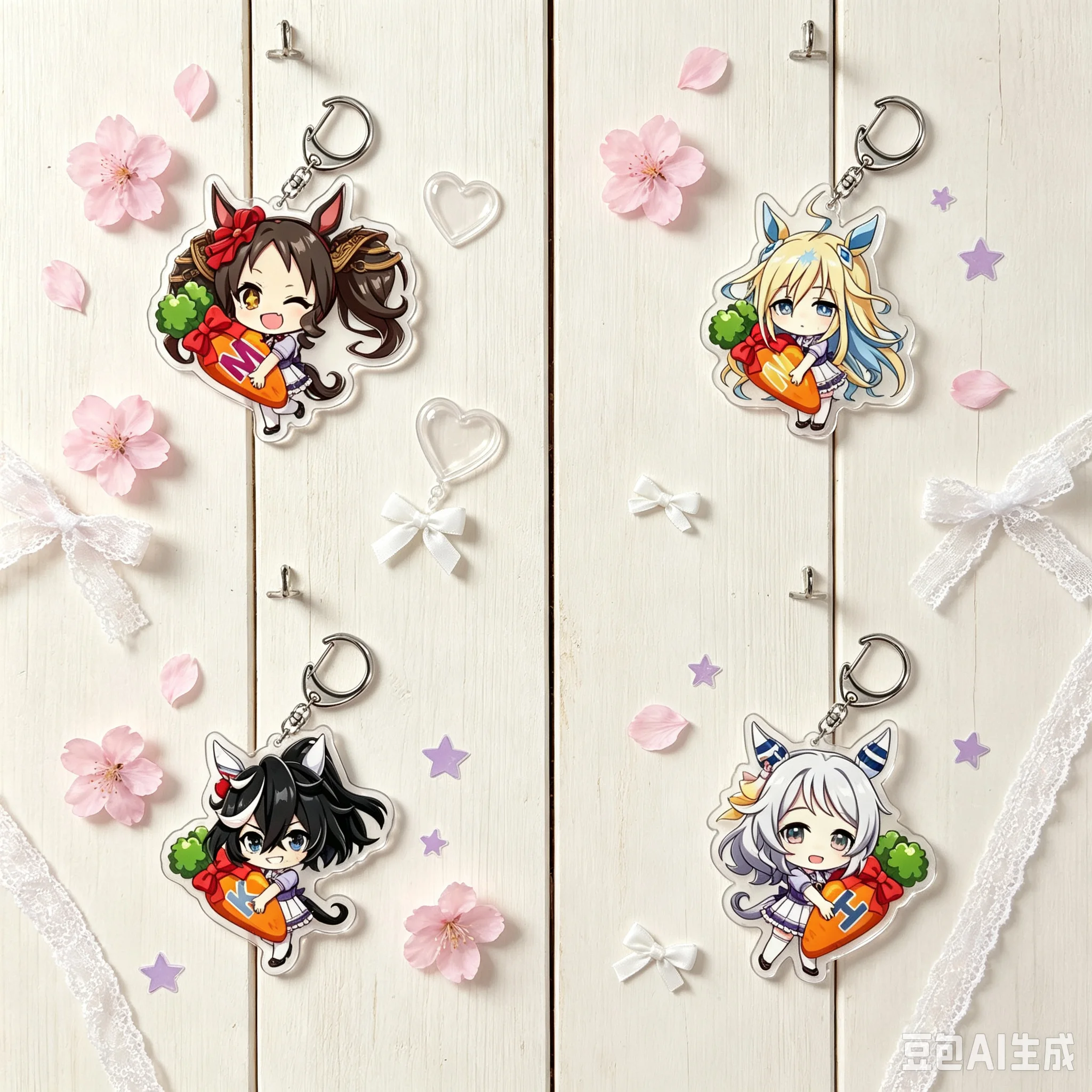 6cm Anime Bag Acrylic KeyRing Anime Uma Musume Pretty Derby As A Gift For Fans Exquisite Product Cell Phone Pendant Keychain