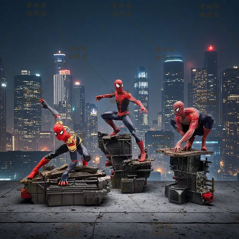 

Marvel Spider Man Gk Statues 3 Styles Avengers Anime Peripherals Desktop Decor Ornaments For Trendy Toy Collectors Home Display