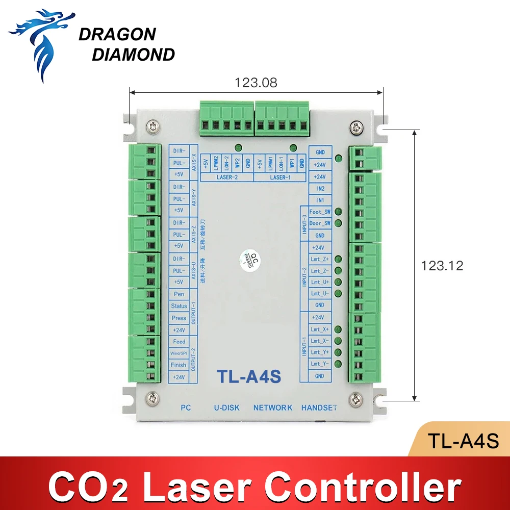 TL-A4S Co2 Laser Controller System For K40 Engraving Cutting Machine Control Card Replace Ruida Leetro Trocen