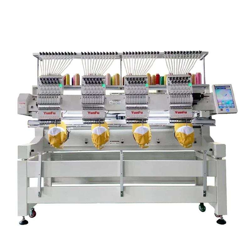 China Factory Wholesale Price 12-needle Sewing Machine Computerized Embroider 4 Heads Embroidery Machine