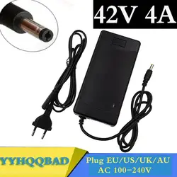 42V 4A Smart Battery Charger for 10Series 36V 37V Li-ion  Battery Ebike Scooter Charger DC 5.5mm*2.1mm