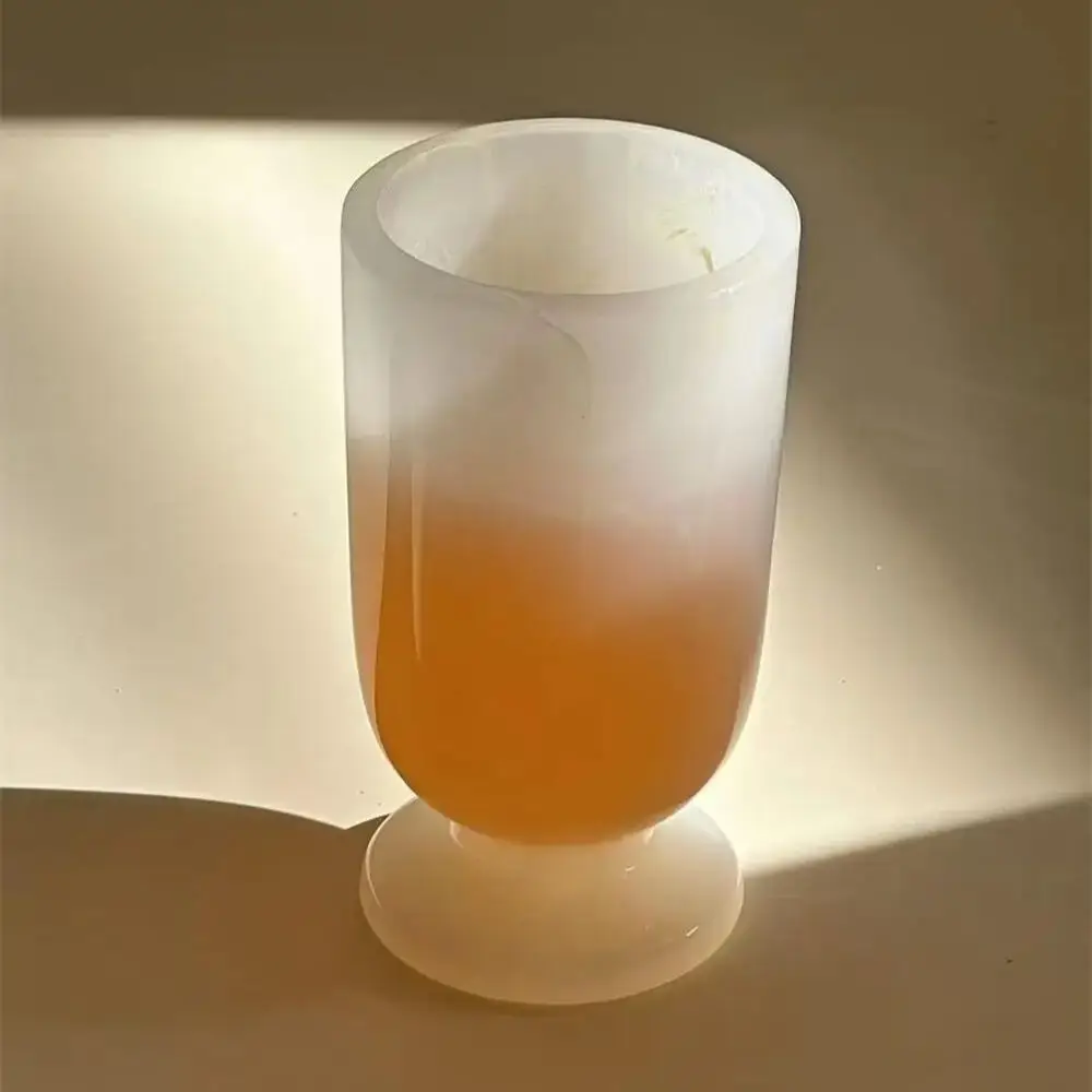 Retro Cloud Jade Glass Cup Moonlight Glass Goblet Cup Wine Coffee Milk Glass Cup Afternoon Tea Glass Cup