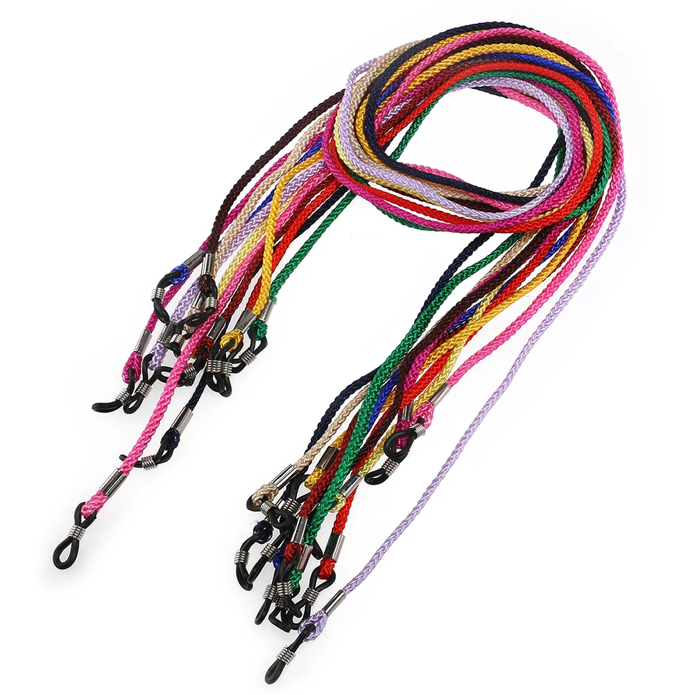 

24pcs Nylon Glasses Cord Colorful Thick Eyewear Rope Spectacles Anti-slip Nylon Chain Stylish Glasses Lanyard Rope (Random Color