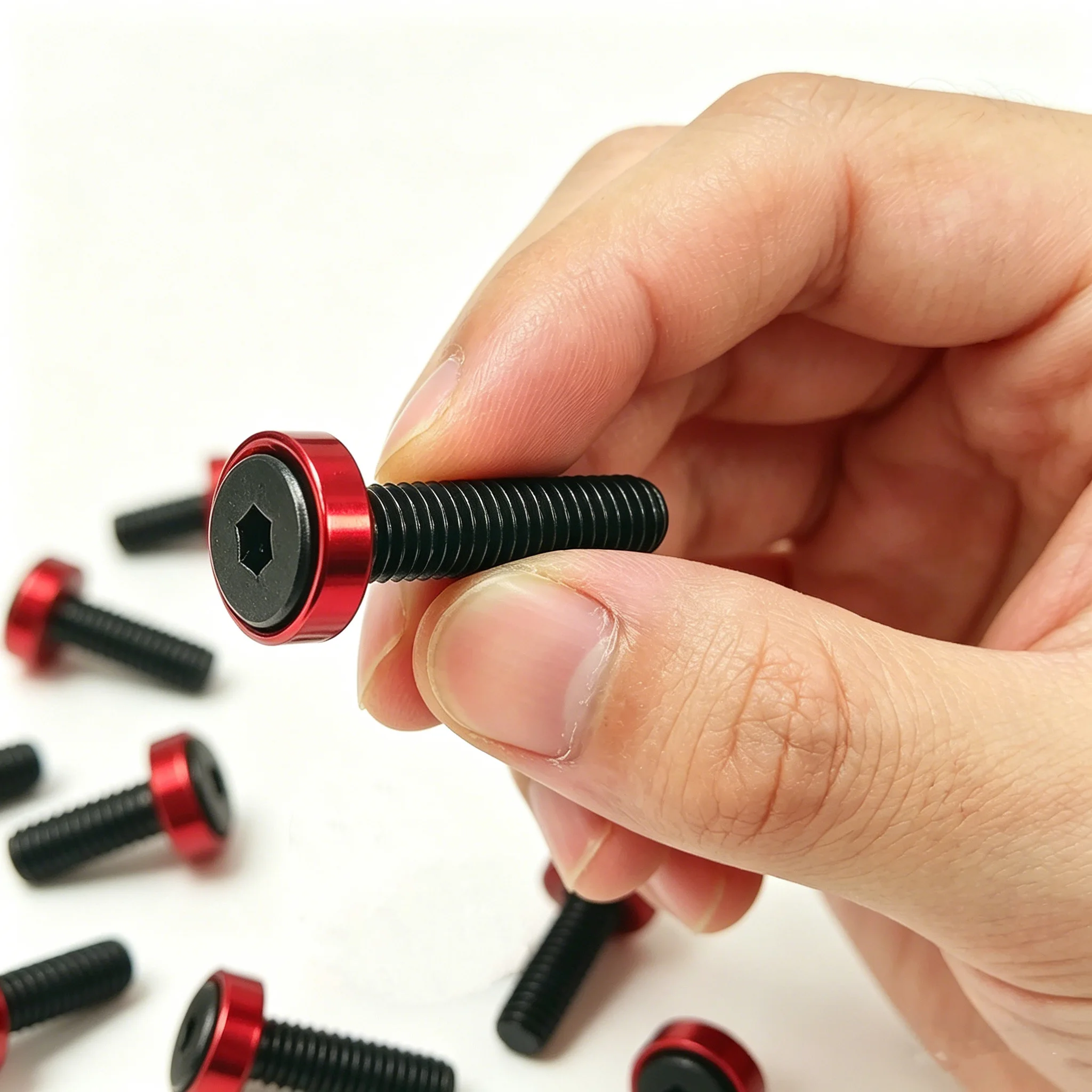 M6 Countersunk Anodized Aluminium Alloy Washers Black Carbon Steel Hex Socket Screw Set DIN 7991 Bolts Aluminum Spacers Gaskets