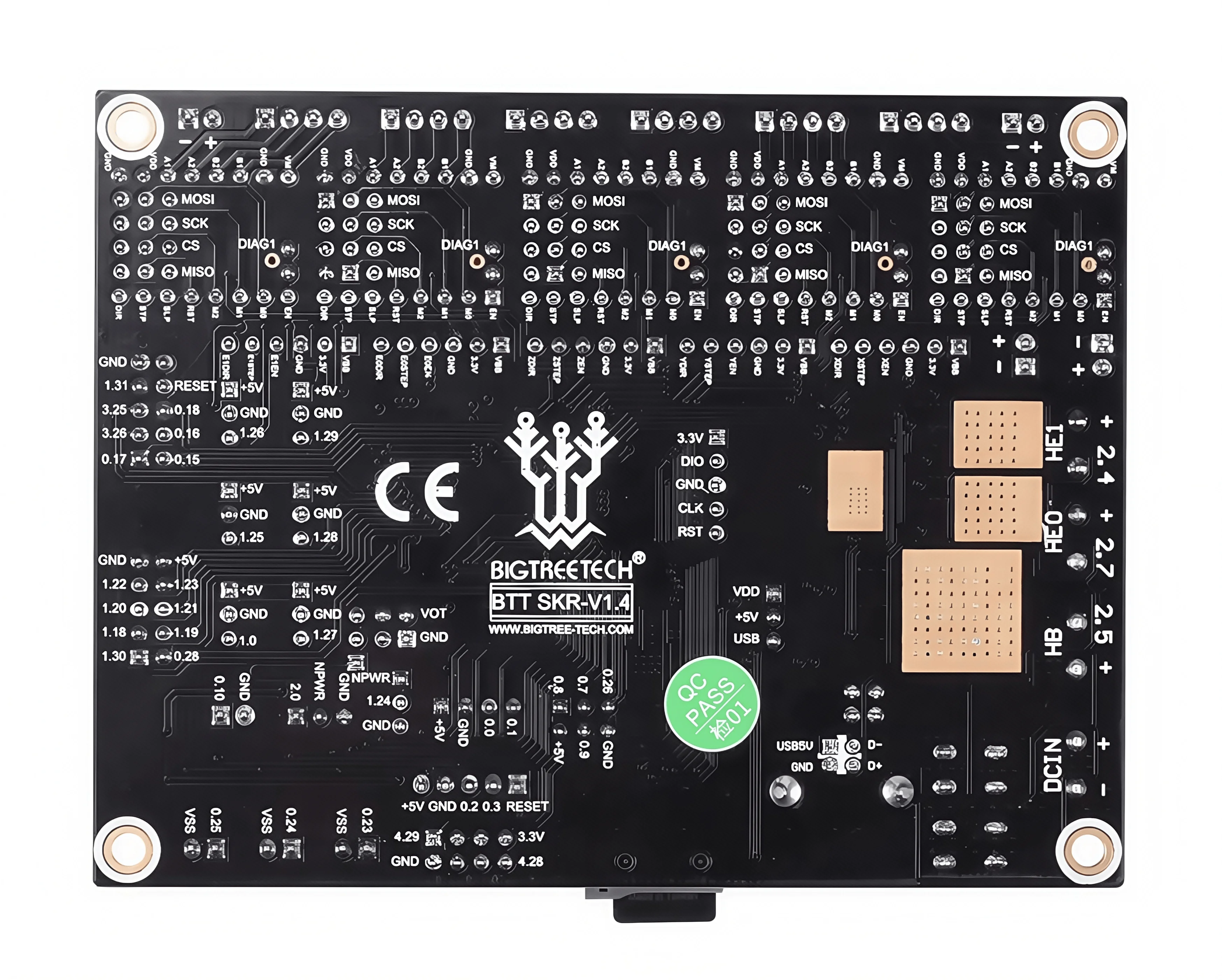 BTT SKR V1.4 BIGTREETECH SKR V1.4 Turbo TMC2225 اللوحة الأم طابعة ثلاثية الأبعاد لوحة تحكم 32 بت فورون ماستر MKS GEN L