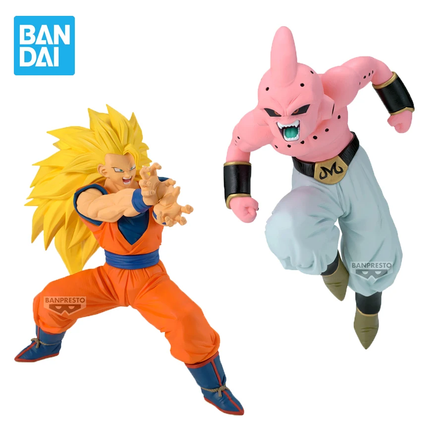 

Banpresto Anime Dragon Ball Z Figurines Match Makers Majin Buu SSJ3 Goku PVC Action Figures DBZ Figurals Collectible Model Toys