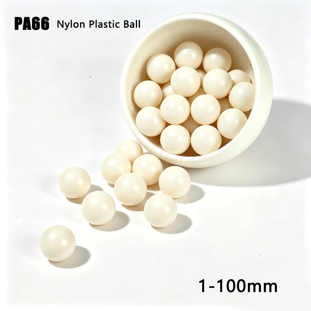 1-200PCS PA66 Solid Nylon Plastic Ball 1/1.5/1.588/2/2.381/2.5/2.778/3/3.175/3.5/4/4.5/4.763/5/5.556/6/6.35/7/7.144/8/9-100mm