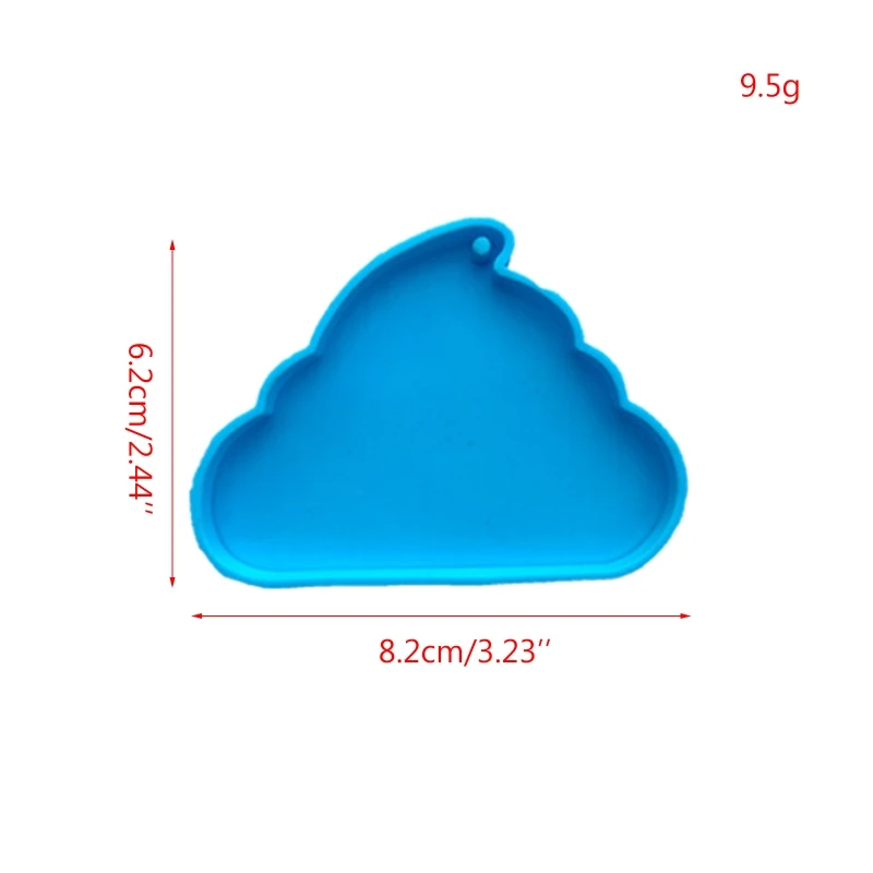 Gantungan Kunci Bentuk Kotoran Mengkilap Mengkilap Cetakan Resin Epoksi Silikon Alat Liontin DIY