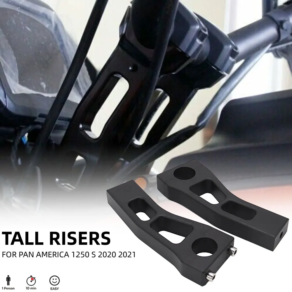 

New Motorcycle Accessories Handlebar Tall Risers Height Rise Adapter For Pan America 1250 S PA1250S PAN AMERICA1250S 2021 2022