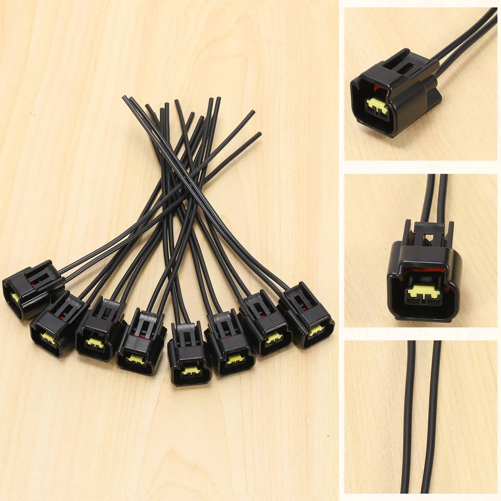 8PCS Ignition Coil Connector Plug Harness for Ford 4.6L 5.4L 6.8L Mustang Cobra SVT F150 F250 E150 Lincoln Mazda Suzuki