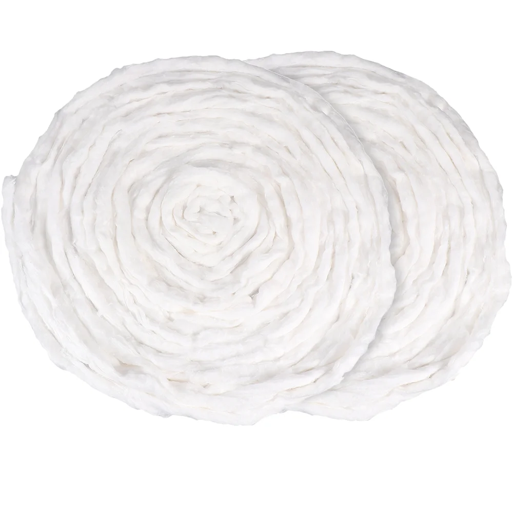 2 Bags Hairdressing Tampons Perm Cotton Roll Beauty Coil for Perms Large Quantity Nail Absorbent