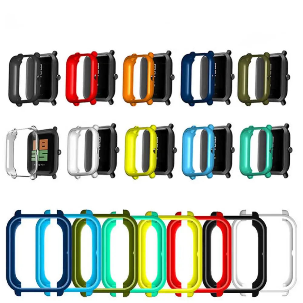 1/2/3PCS For Amazfit BIP S/Lite/U/ GTS 2 TPU Soft Full Edge Protector Smartwatch Case Shell Frame Mini Watch Protective Bumper