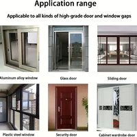 32.8Ft Weather Stripping Door Window Seal Strip, Selfadhesive Strong Adhesion, Soundproofing, Draft Blocker, Dustproof 4