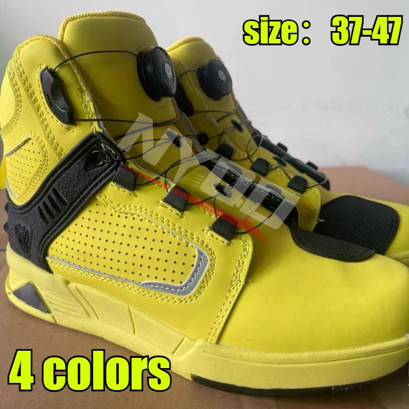 

Мотоциклетные защитные ботинки для мужчин, всесезонные, новые, для езды на велосипеде, внедорожные, короткие, повседневные, модные, для поездок на работу, противоскользящие, для езды на мотоцикле