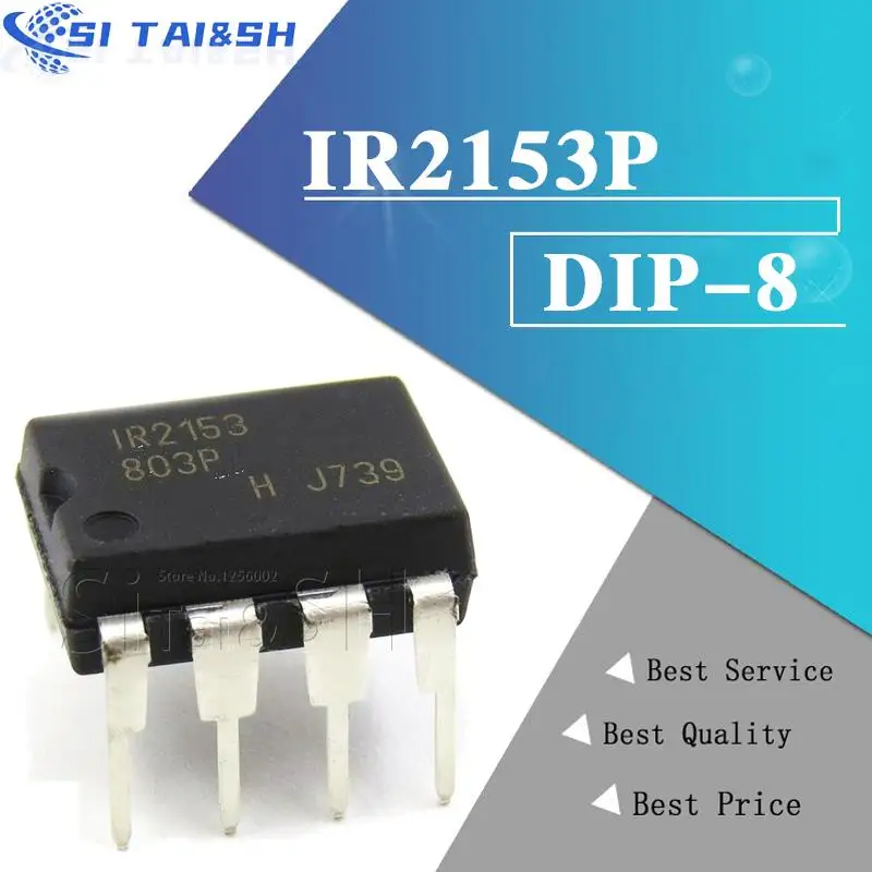 5PCS  IR2153P IR2153D IR2153 DIP8 Bridge Driver IC Integrated Circuits