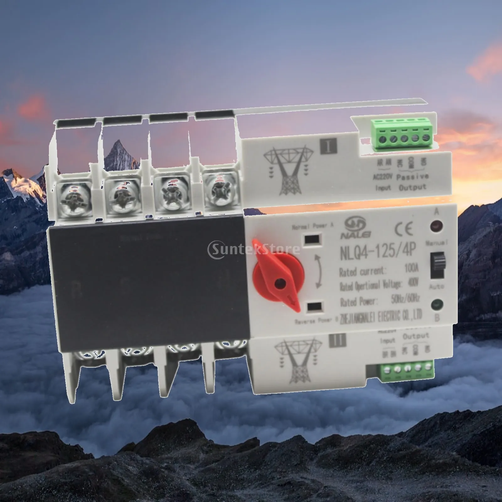 Double Power Automatic Transfer Switch Electrical Selection Switch Premium Easy Installation 100A Generator Changeover Switch