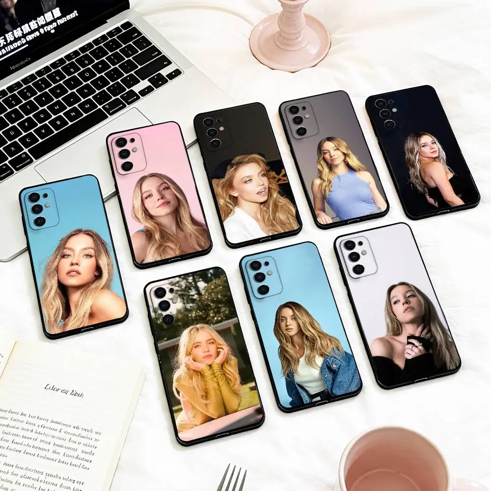 COOL Actress S-Sydney Sweeney   Phone Case For Samsung S 25,24,23,22,30,21,10,9,Ultra,Plus,Lite,FE,4,5 G Soft Black Case