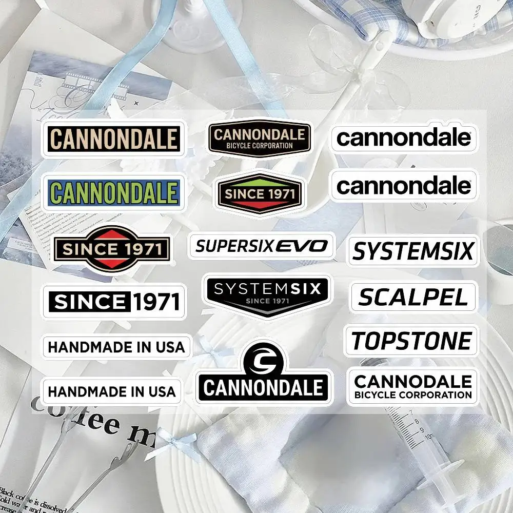 Autocollants réfléchissants pour moto Cannondale, avertissement de sécurité 3M pour la nuit dans l'obscurité, pour casques de scooter