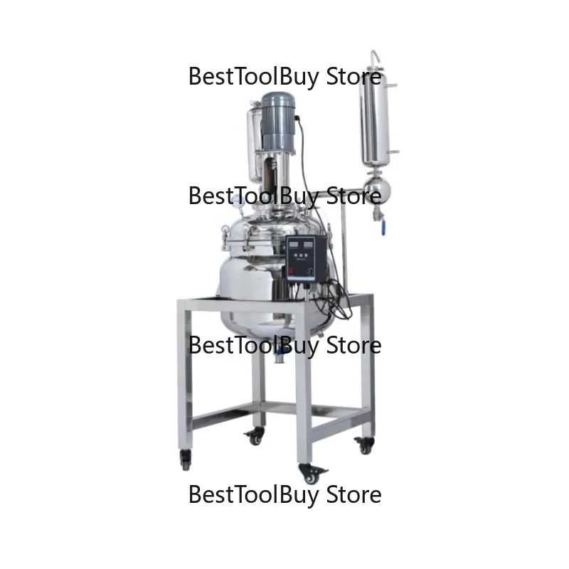 

Laboratory Mixing Reaction Vessel Chemical Double Layer High Pressure 50L Industrial Stainless Steel Jacketed Reactor Prices