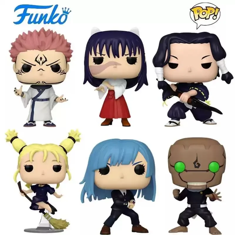 

‌Funko POP! Jujutsu Kaisen Action Figure Set - Kokichi Muta, Miwa Kasumi, Kugisaki Nobara, Momo Nishimiya Vinyl Collectible
