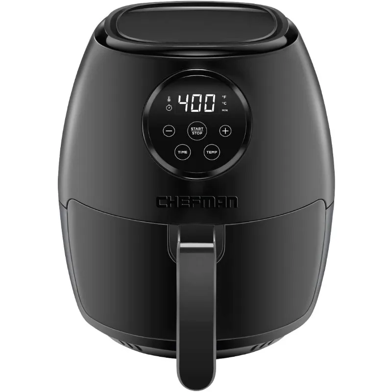 3.6 Qt Air Fryer,Nonstick, Digital Touch Screen, Dishwasher Safe Basket, w/ 60 Minute Timer & Auto Shutoff, Cookbook Included