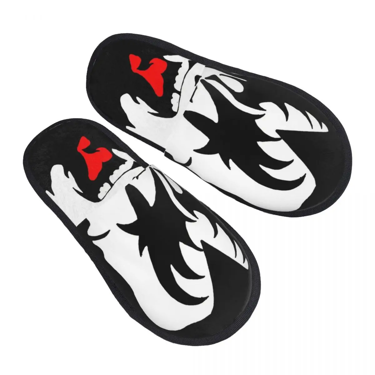 The Demon Kiss Band Gene Simmons Accessories Crew Men Women Furry slippers Leisure pantoufle homme Home slippers