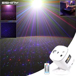 ESHINY-proyector láser RGB Sky Stars para DJ, luz de discoteca, fiesta, Bar, baile, KTV, hogar, habitación, escenario de Navidad, efecto de iluminación USB, B224N7