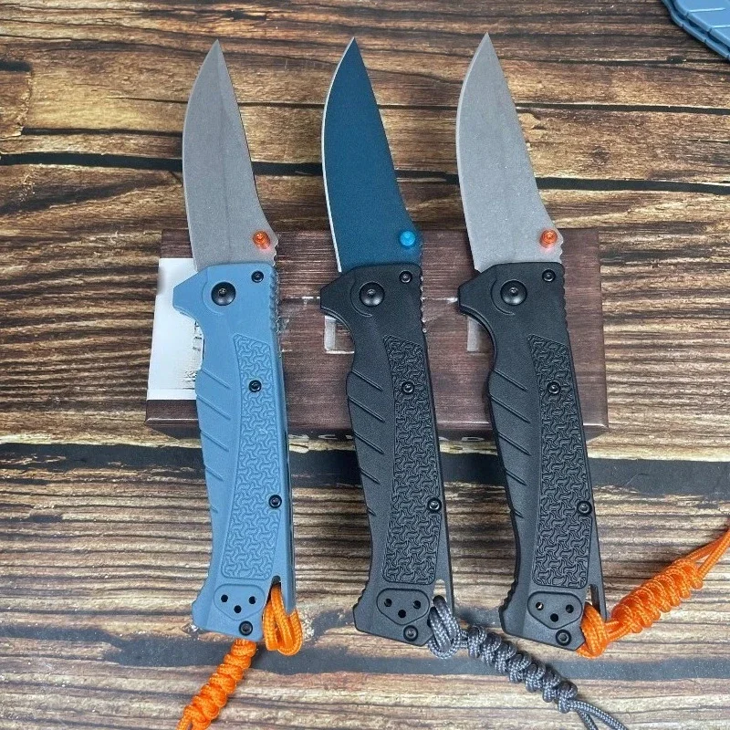 

Portable BM 18060 Knife Nylon Fiber G10 Handle Camping Multi purpose Pocket Survival Tactical Fruit Knives EDC Multitools