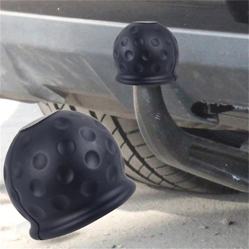 Universal Rubber Trailer Rod Ball Cover Towing Hook Caravan Trailer Trailer Ball Protection Cover Car Accessories