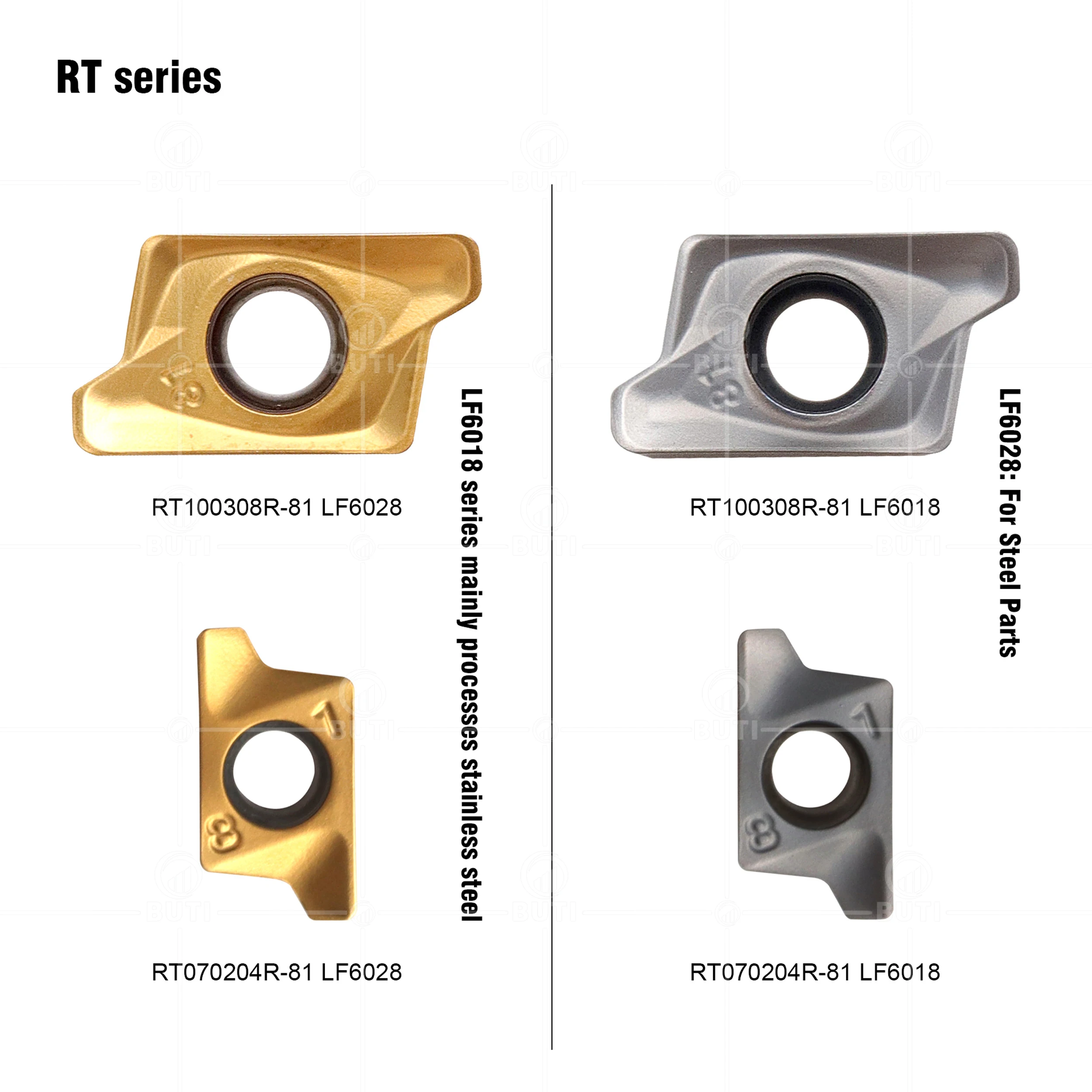 DESKAR 100% Original RT100308R-81 RT070204R-81 LF6018 LF6028 CNC Lathe Cutter Turning Insert Milling Carbide Inserts Mill Blades