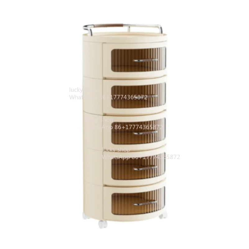 

Multifunctional Drawer Storage Cabinet Living Room with Wheel Storage Cabinet Multi-layer