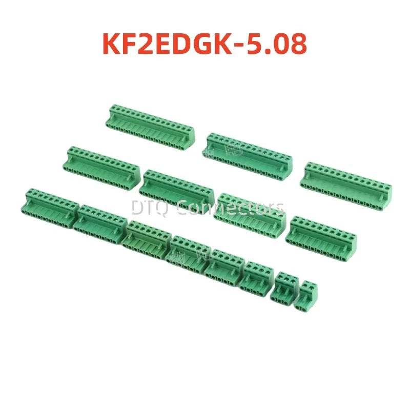 10PCS 2EDGK 5.08mm TERMINAL BlOCK 5.08 PLUG-IN PCB CONNECTOR 2EDG PCB 2PIN /3P/4P/5P/6P/7P/8P/9P/10P