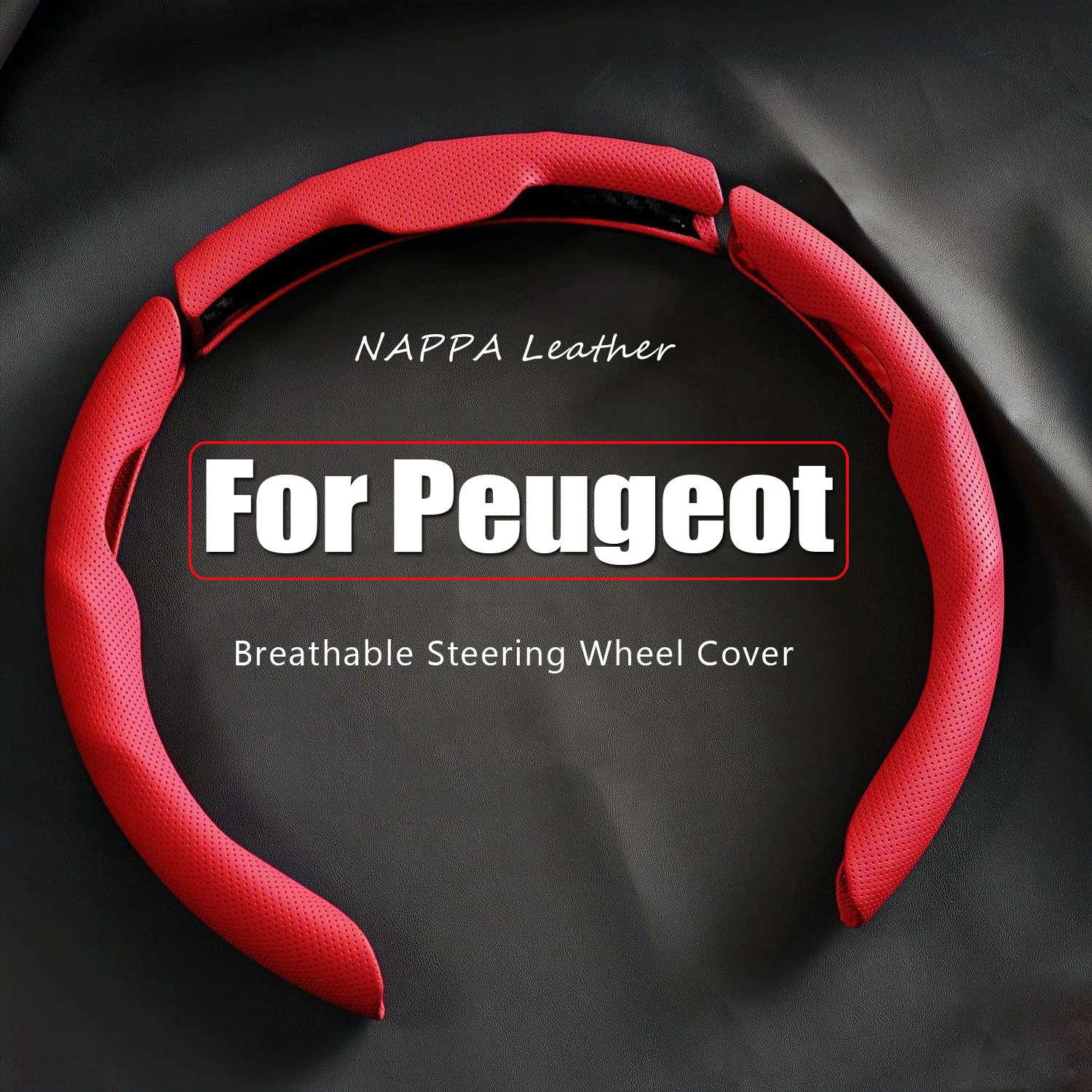 

Комплект из 3 чехлов на руль из кожи NAPPA для Peugeot 206, 207, 208, 308, 3008, 307, 508, 407, 408, 2008, 4008, розовый, автомобильные аксессуары