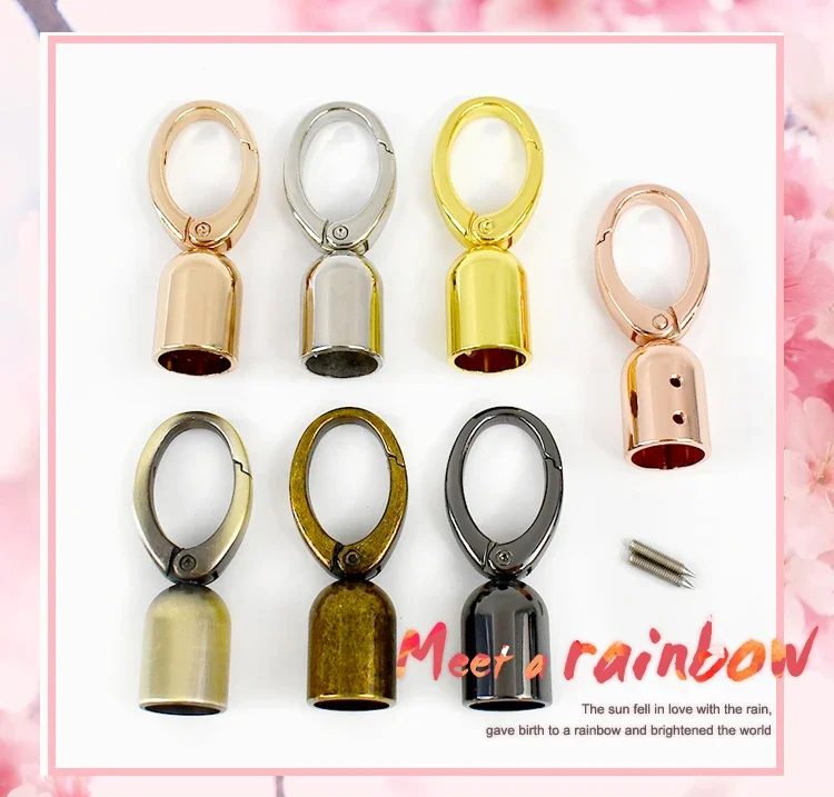 2/4Pcs Deepeel Metal Cord Lock Buckles Bag Belts Connector Hanger Handbag Strap Stopper Tassel Cap Clasp Hardware Accessories