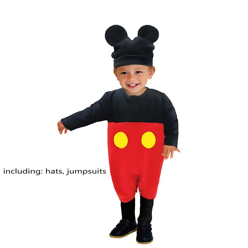 Halloween Baby and Toddler Costume Ball for Boys Cartoon Cute Mickey Costume Cosplay Jumpsuit