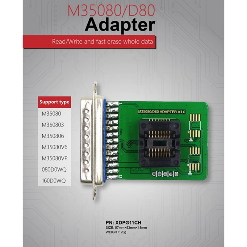 

VVDI PROG Programmer M35080/D80 Adapter V1.0