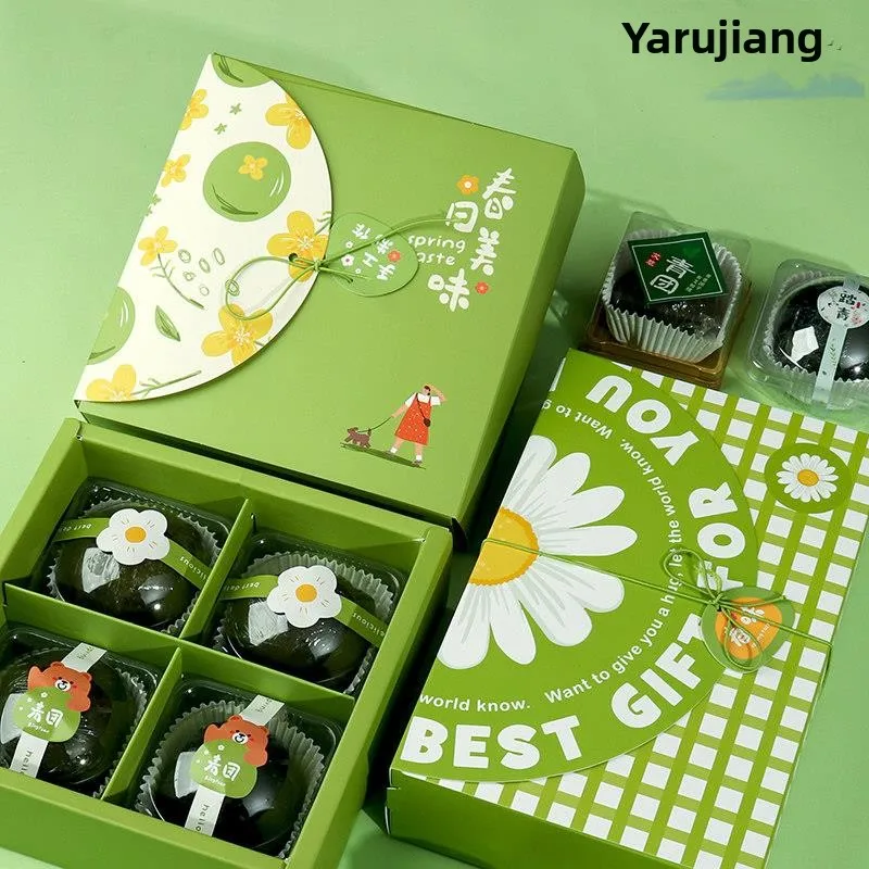 

Handmade Ailishi Dumpling Packaging Box Japanese Style Pieces Snack Gift Box Kitchen Baking Tools Dessert Packaging Box