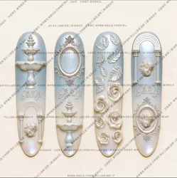 1pc Lotus mermaid  Marine Jellyfish Shell 3D Acrylic Mold Nail Art Decoration Nails DIY Design Silicone  Nail Art Nails Mold