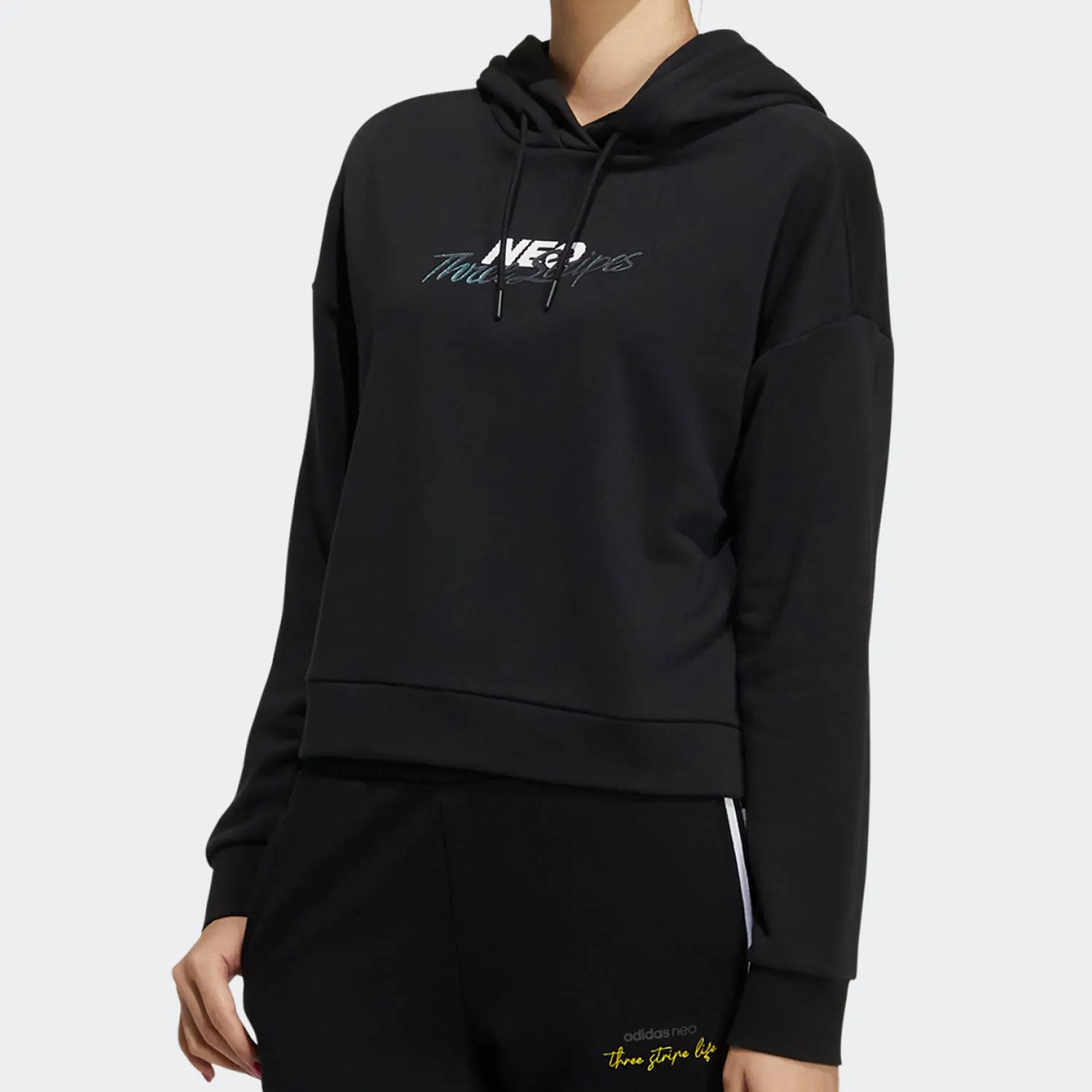 

Adidas Official Authentic NEO Women's Fashion Sports Casual Knitted Sweater H18576