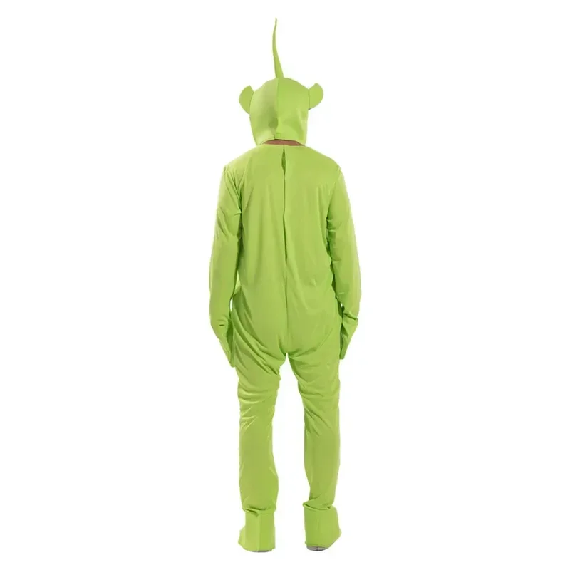 

New 2025 A Cosplay Costume for Adult Jumpsuit Headgear Funny Tinky Winky Dipsy Laa-Laa Po Halloween Carnival Costume Cloth i1k5u