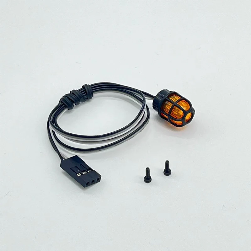 LED Warning Light 360 Degree Rotating Light Engineering Lamp For 1/14 Tamiya RC Truck Tipper Excavator DIY Cars Model Parts Toys - view 2
