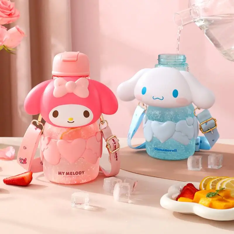 

Sanrio Kuromi Hello Kitty Cinnamoroll чашка для холодных напитков соломенная чашка хит продукта новый продукт Kawaii мультфильм на открытом воздухе портативный милый