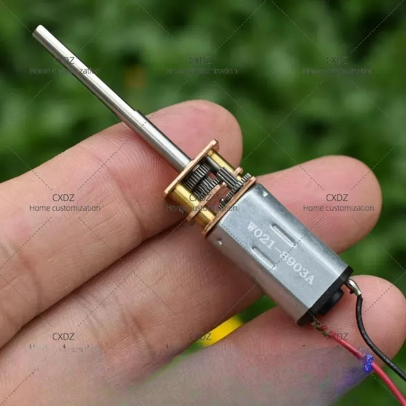 5pcs Extended Output Shaft All Metal Gear ZGA12 N30 Geared Motor DC5V 6V High Torque