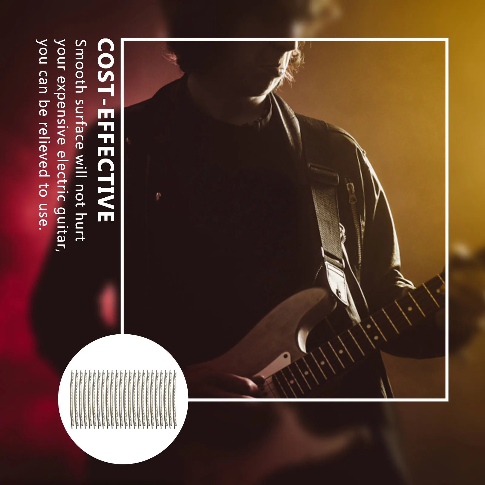 

24Pcs Guitar Fret Wires High-Class Cupronickel Upgrade Parts for Electric Guitar Fretboard Replacement Accessories