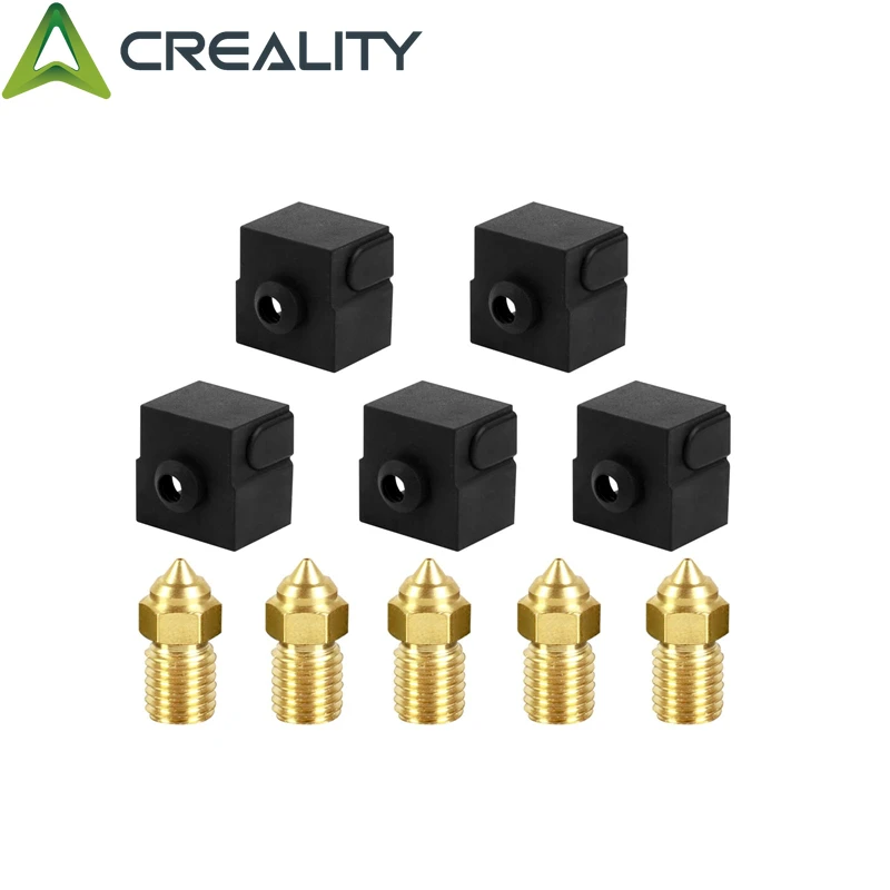 Resmi Creality Ender-5 S1 Hotend Kit suhu tinggi & kecepatan dirakit Extruder Hotend silikon kaus kaki MK6 Nozzle tersedia