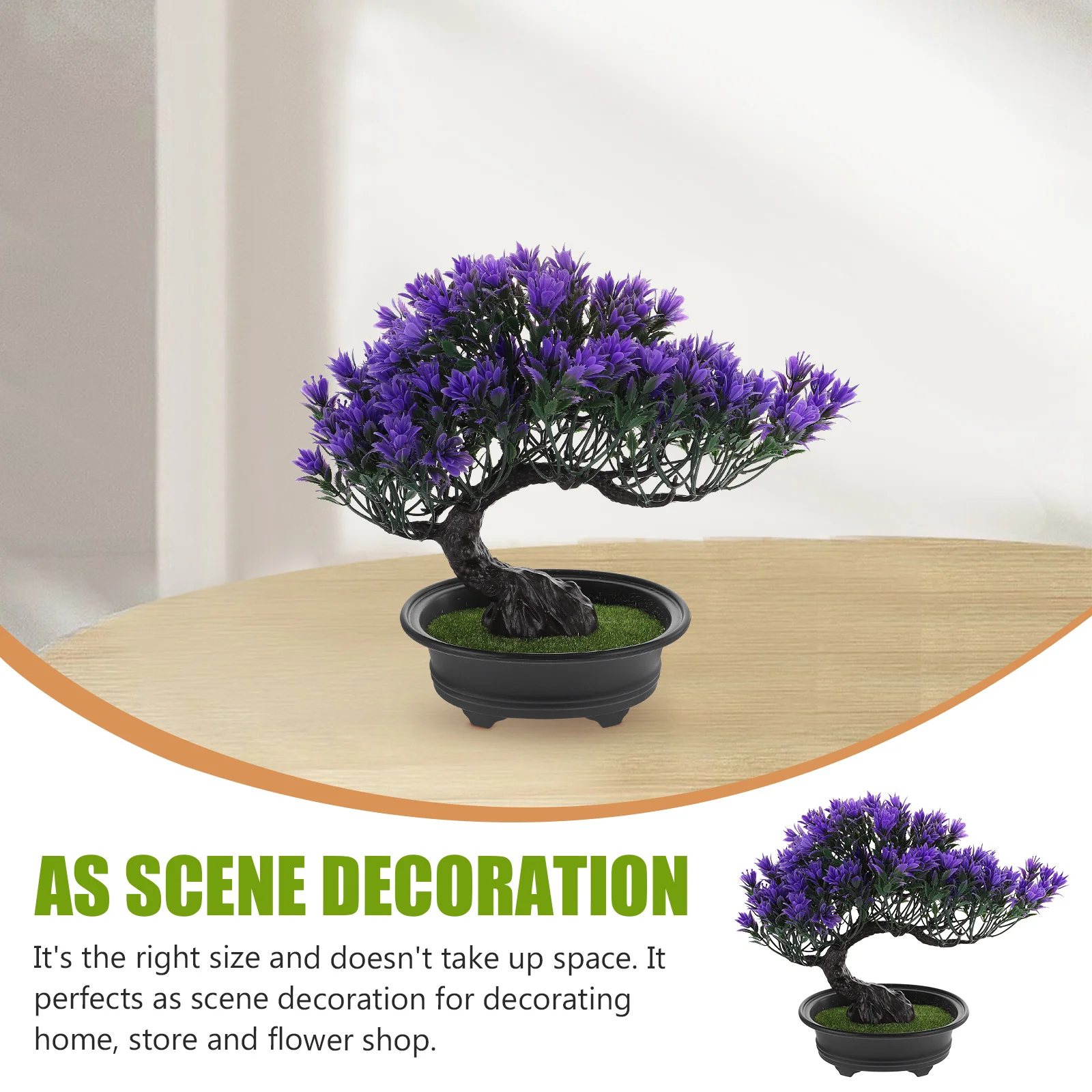 

Imitation Bonsai Ornament Realistic Grass Design Emulated Pine Tree for Household Decoration Flower Shop Scene Setup